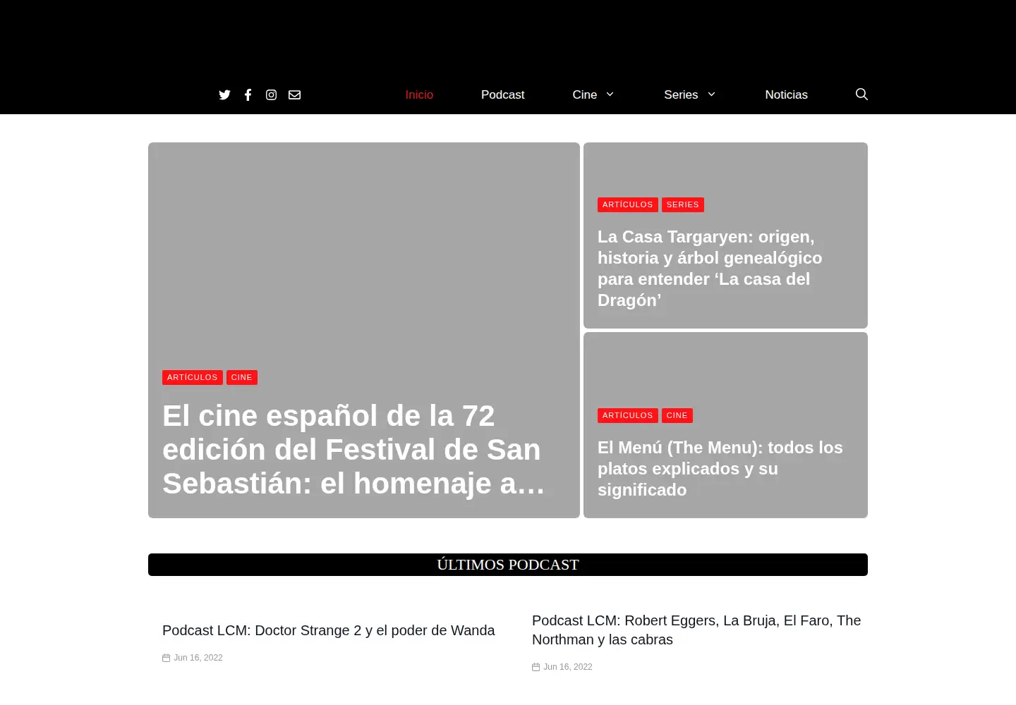 Captured homepage of laclaquetametalica.com in the current scan