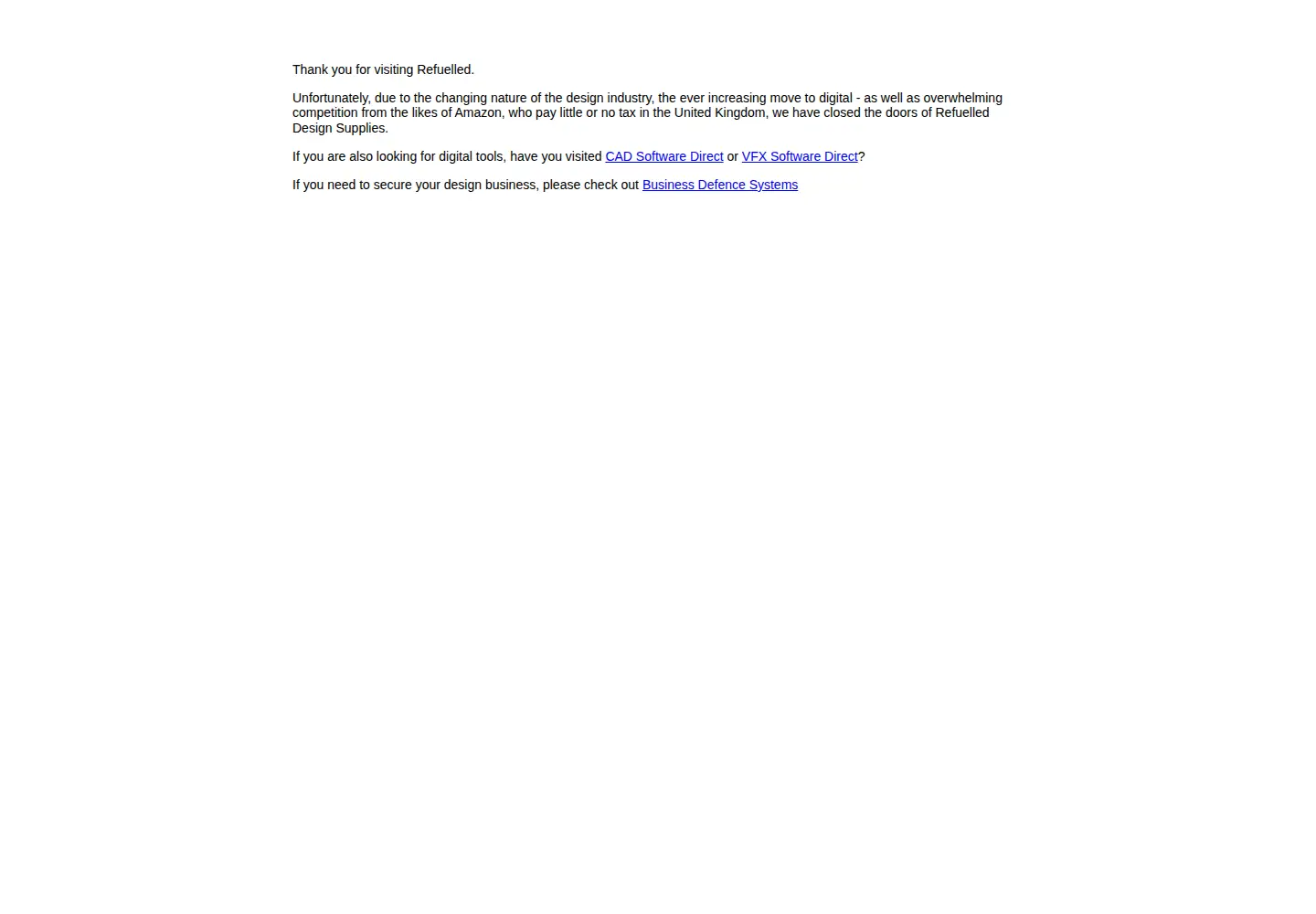 Screenshot of refuelled.com