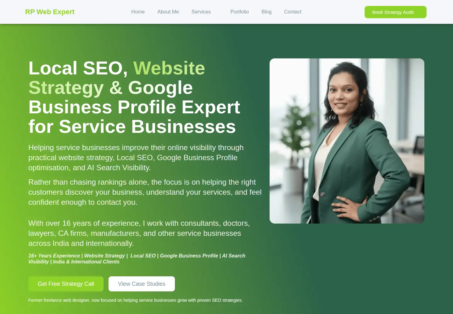 Screenshot of ranupatelwebexpert.com