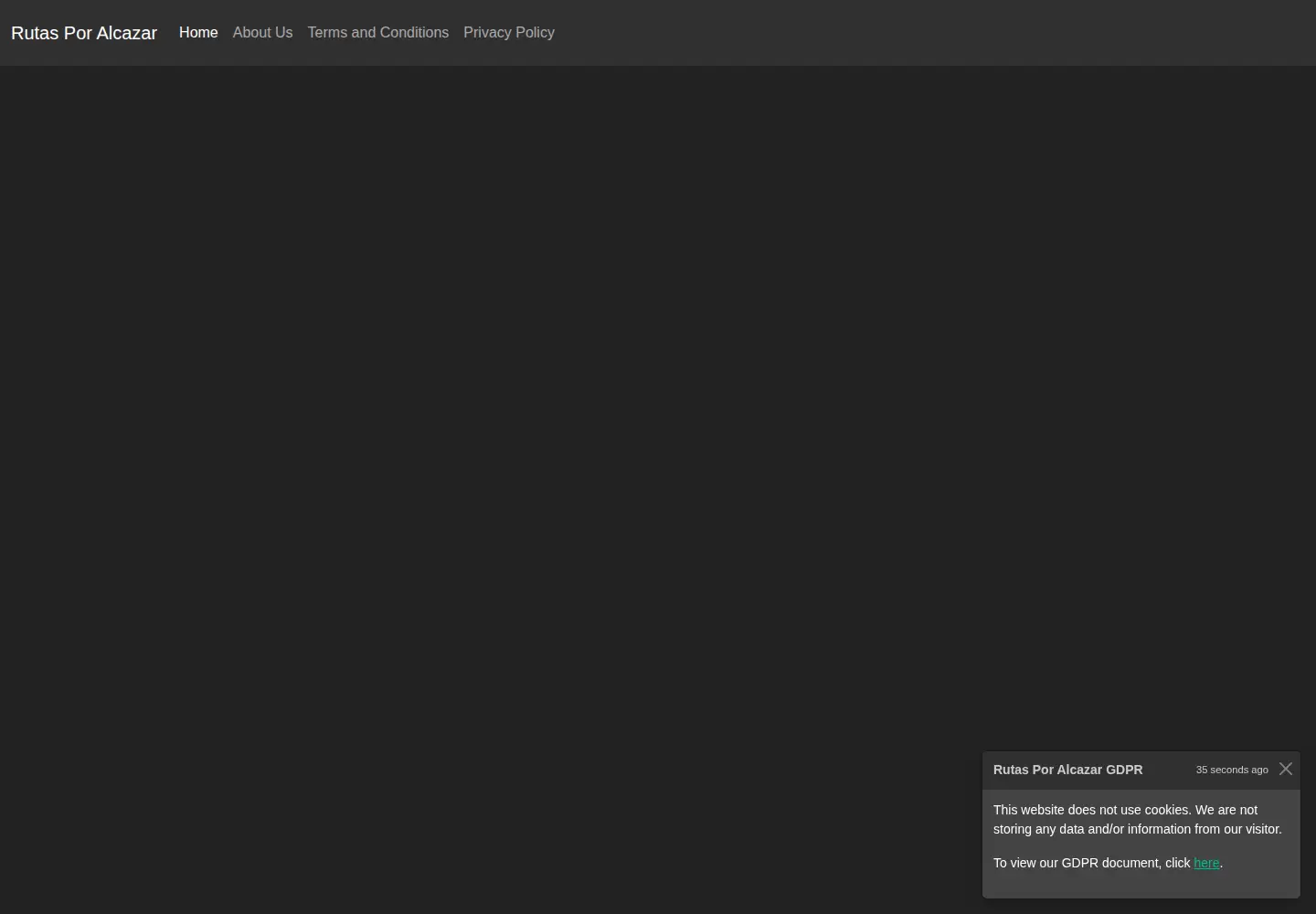Screenshot of rutasporalcazar.com
