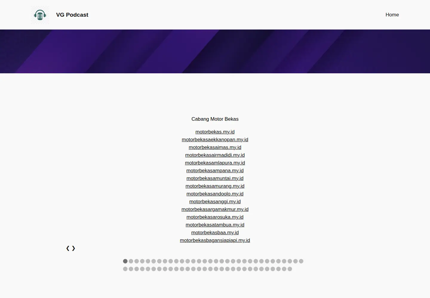 Screenshot of vgpodcasts.com