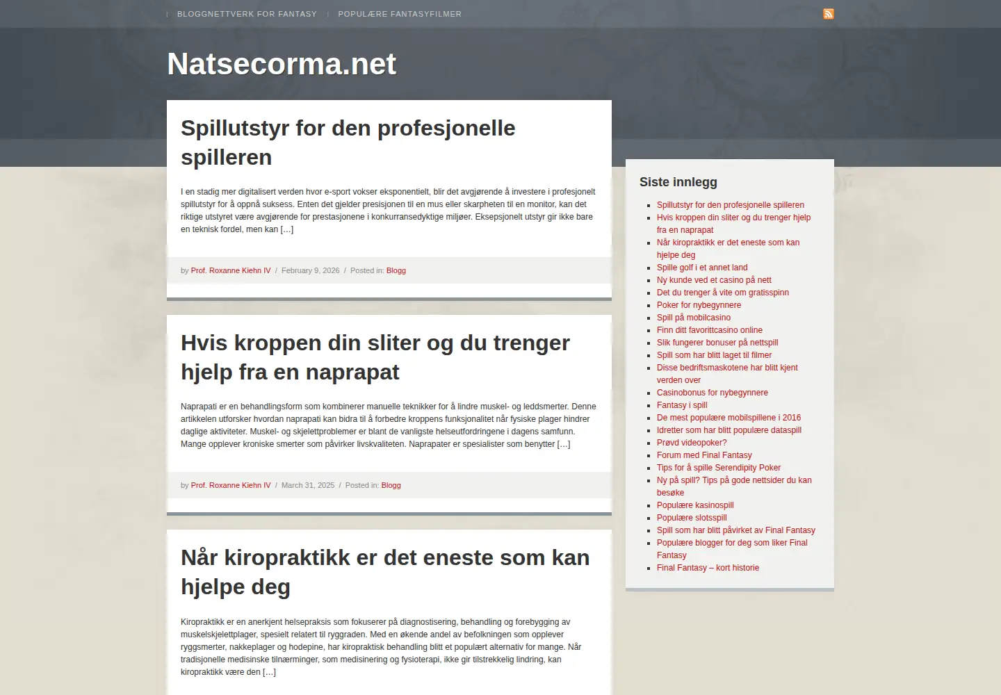 Screenshot of natsecorma.net