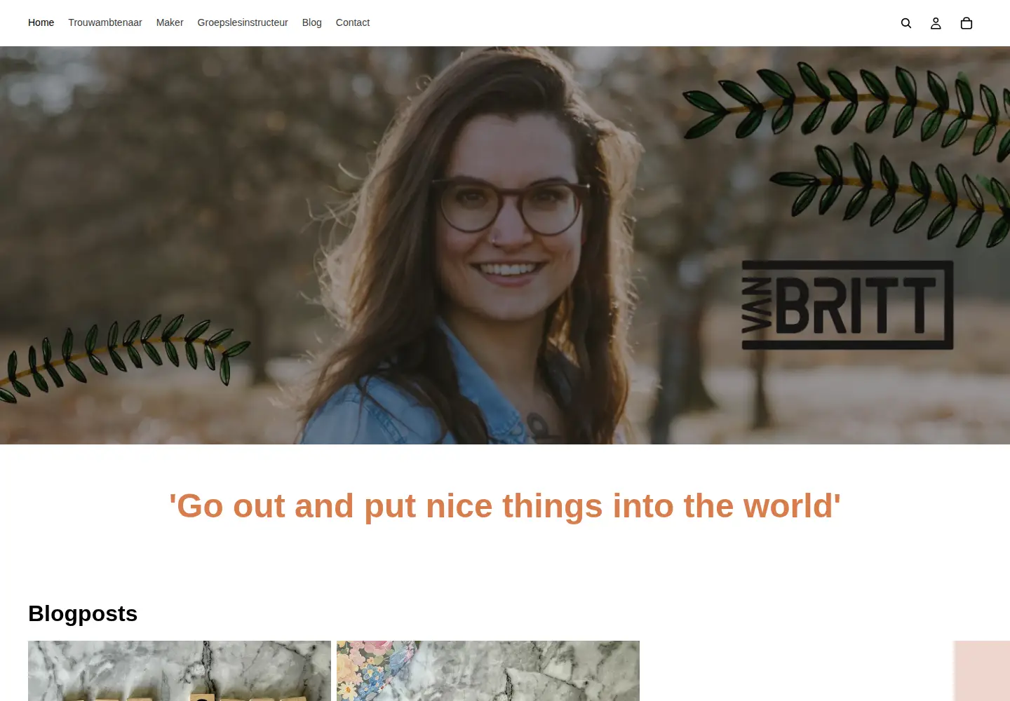 Screenshot of vanbritt.nl
