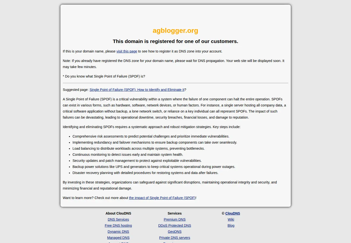 Screenshot of agblogger.org