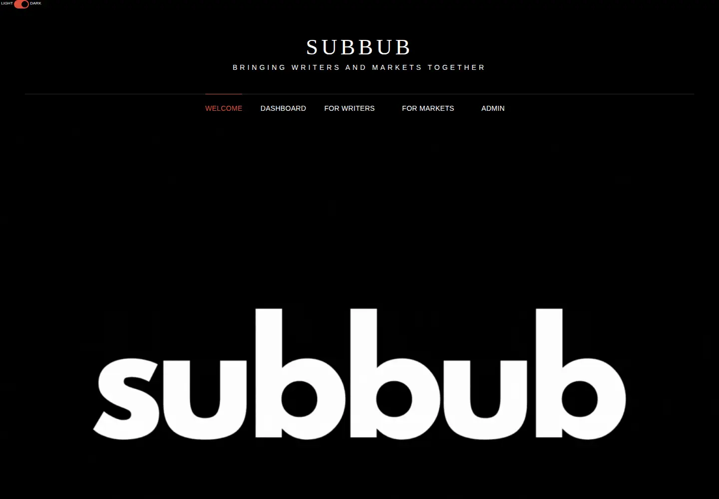 Screenshot of subbub.org