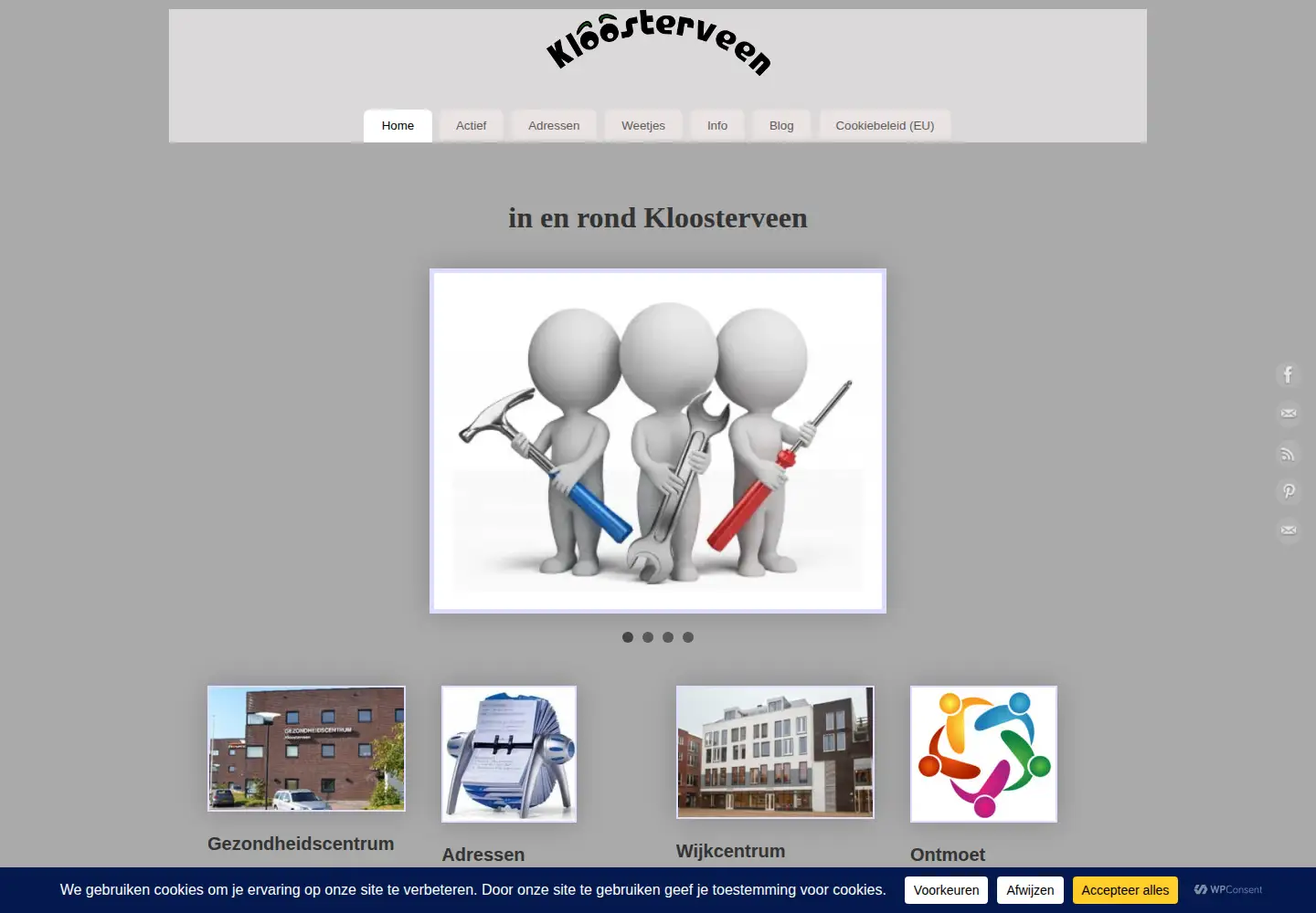 Screenshot of wijkkloosterveen.nl