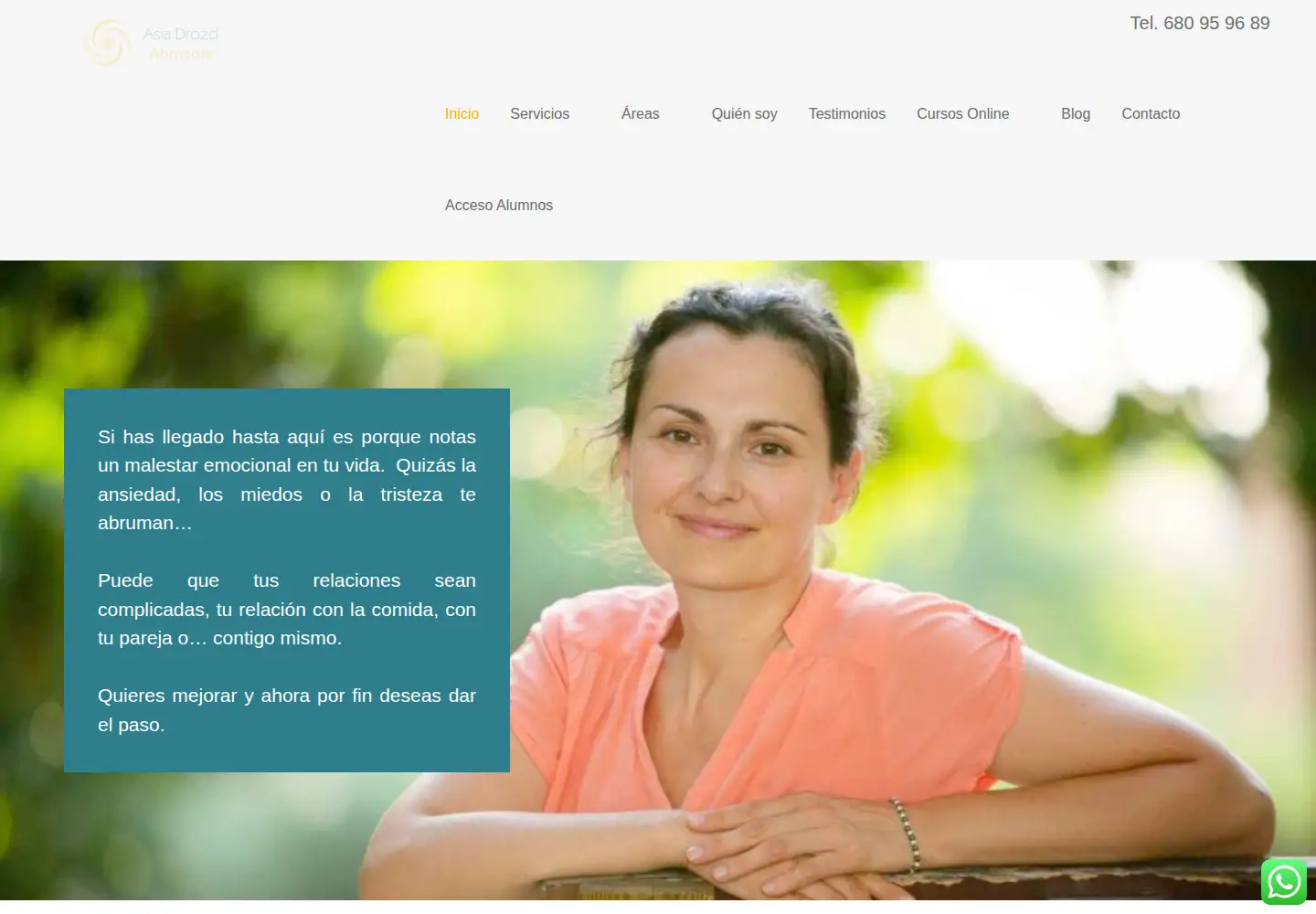 Captured homepage of terapeutagestalt.org in the current scan