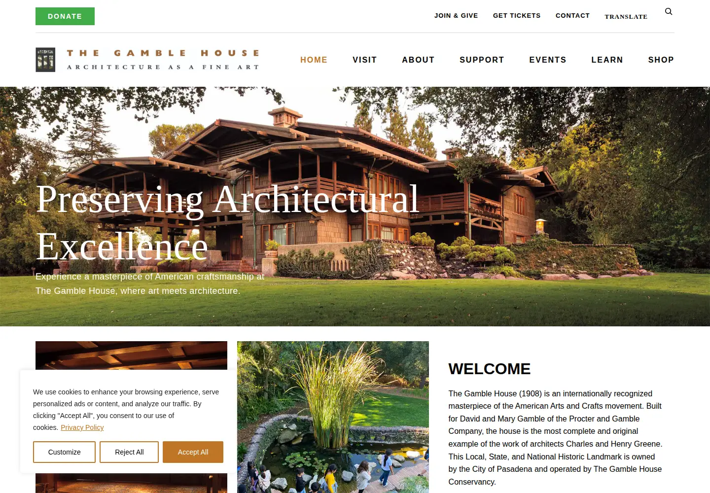 Screenshot of gamblehouse.org