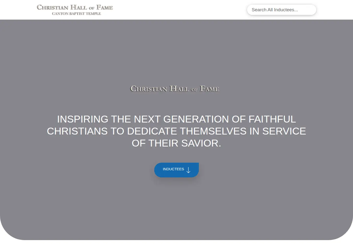 Captured homepage of christianhof.org in the current scan