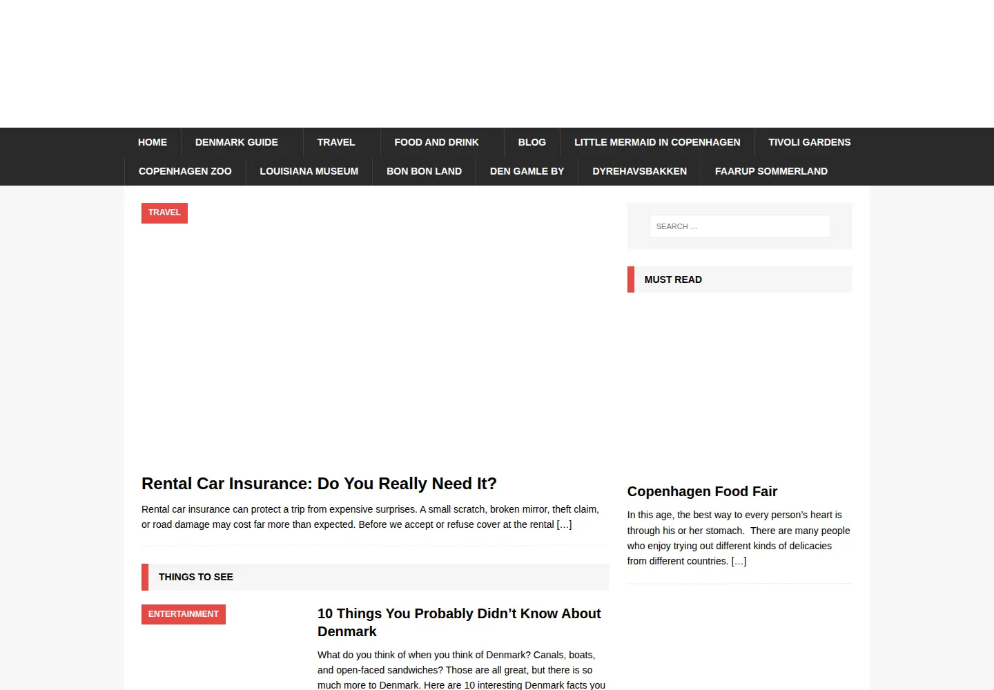 Captured homepage of denmark.net in the current scan