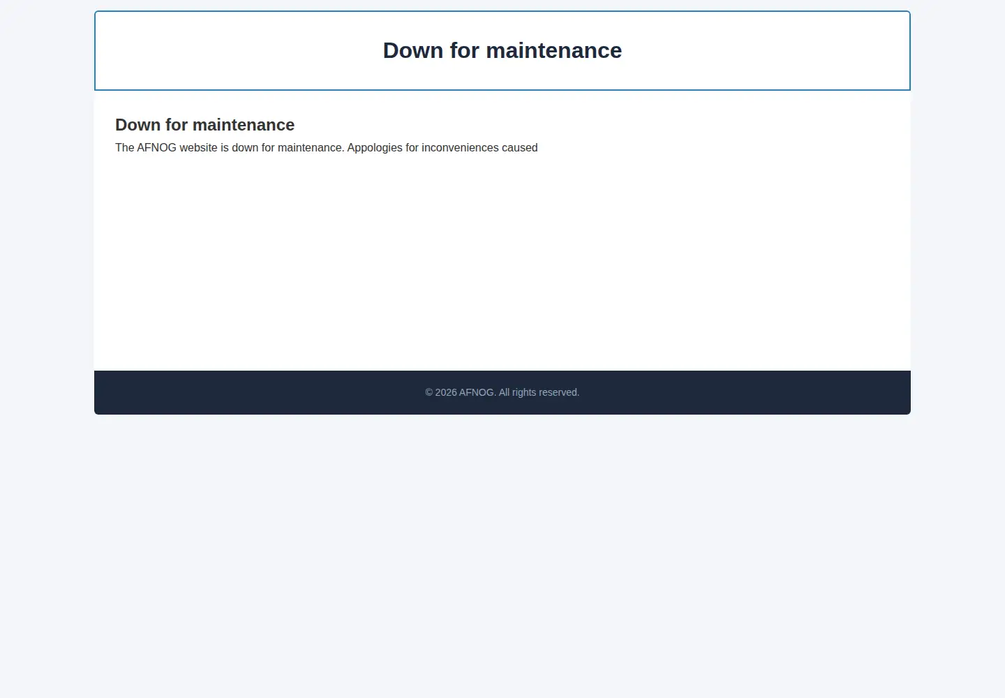 Screenshot of afnog.org