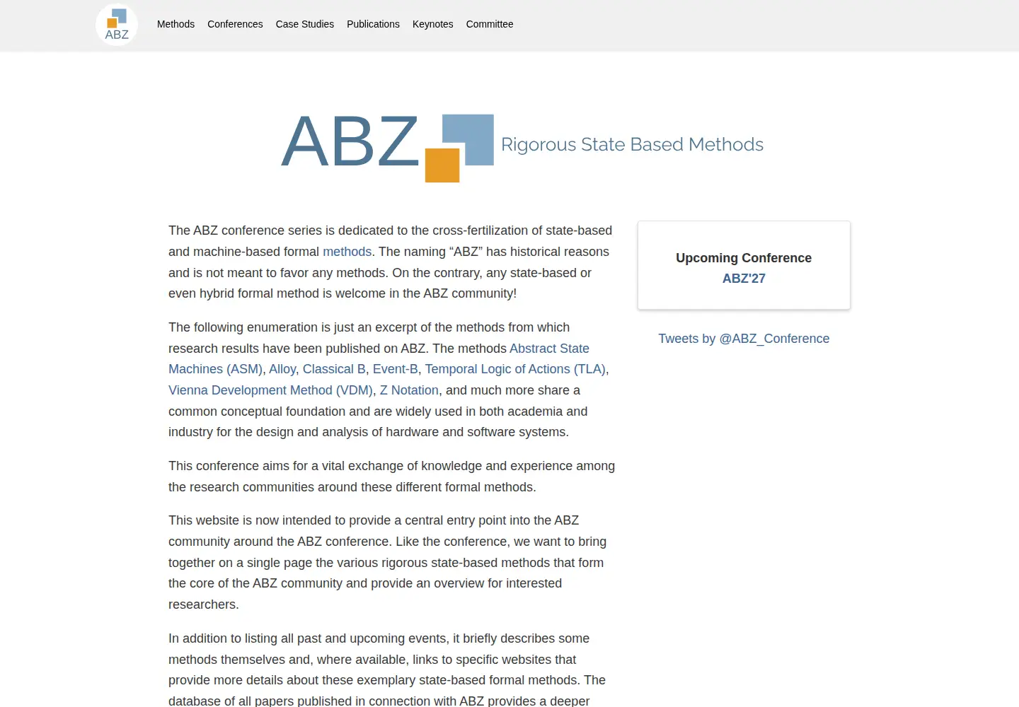 Screenshot of abz-conf.org