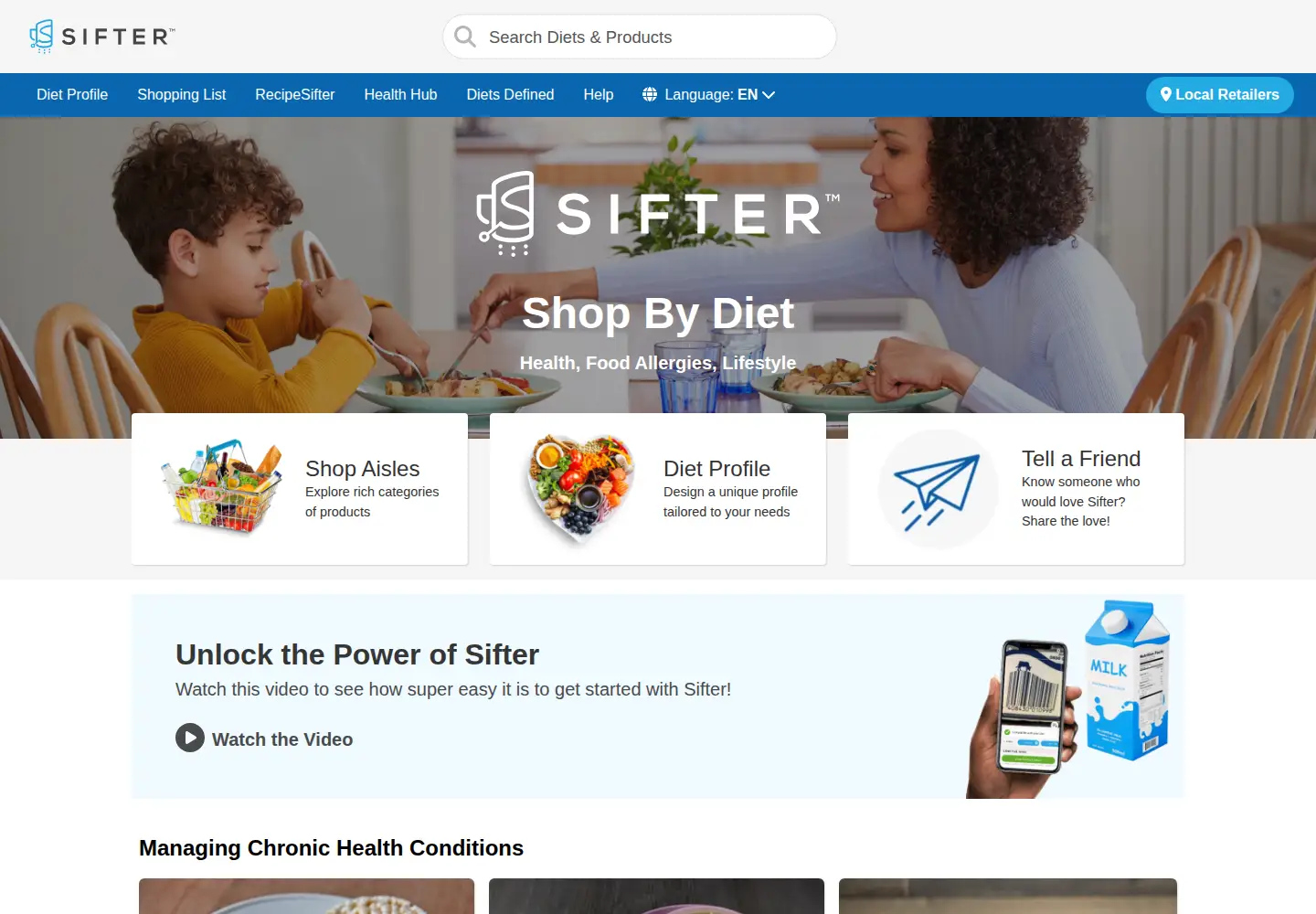Screenshot of sifter.shop