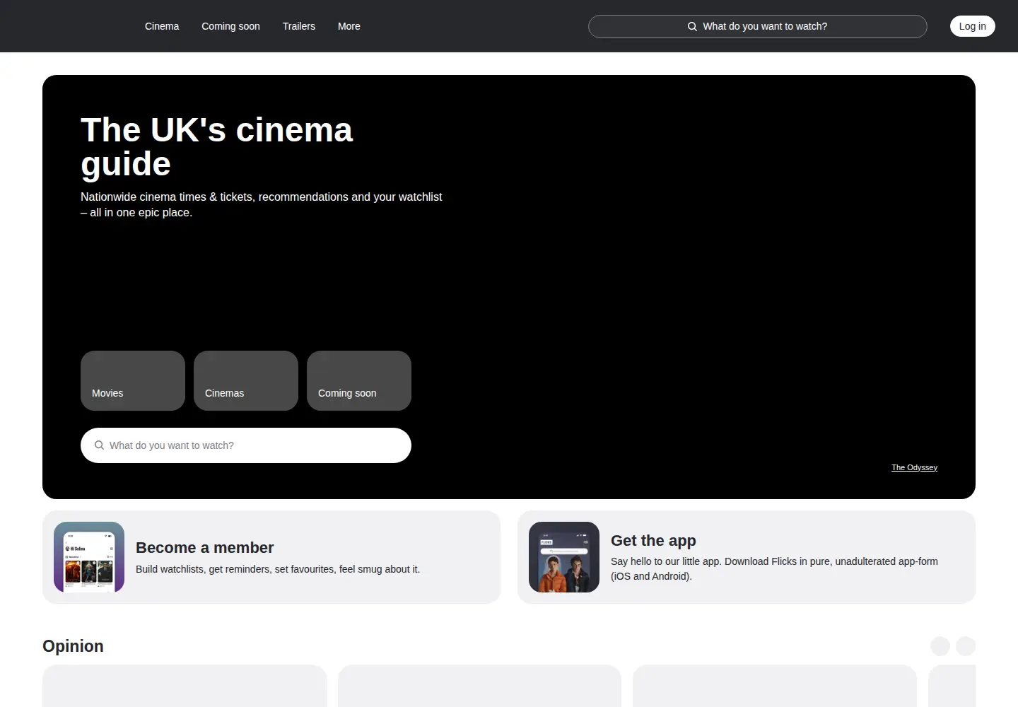 Screenshot of flicks.co.uk