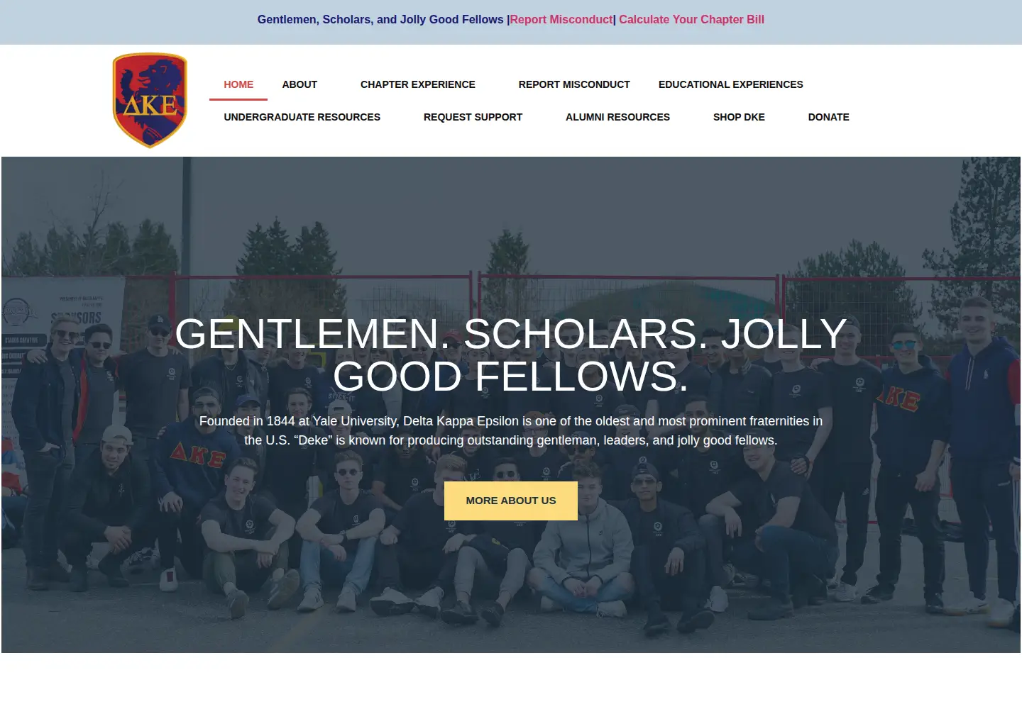 Screenshot of dke.org