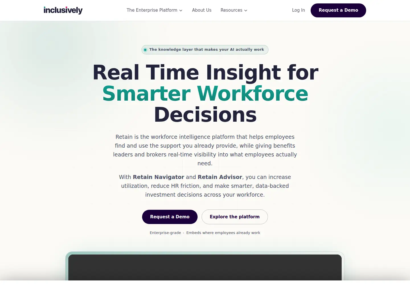 Captured homepage of inclusively.com in the current scan