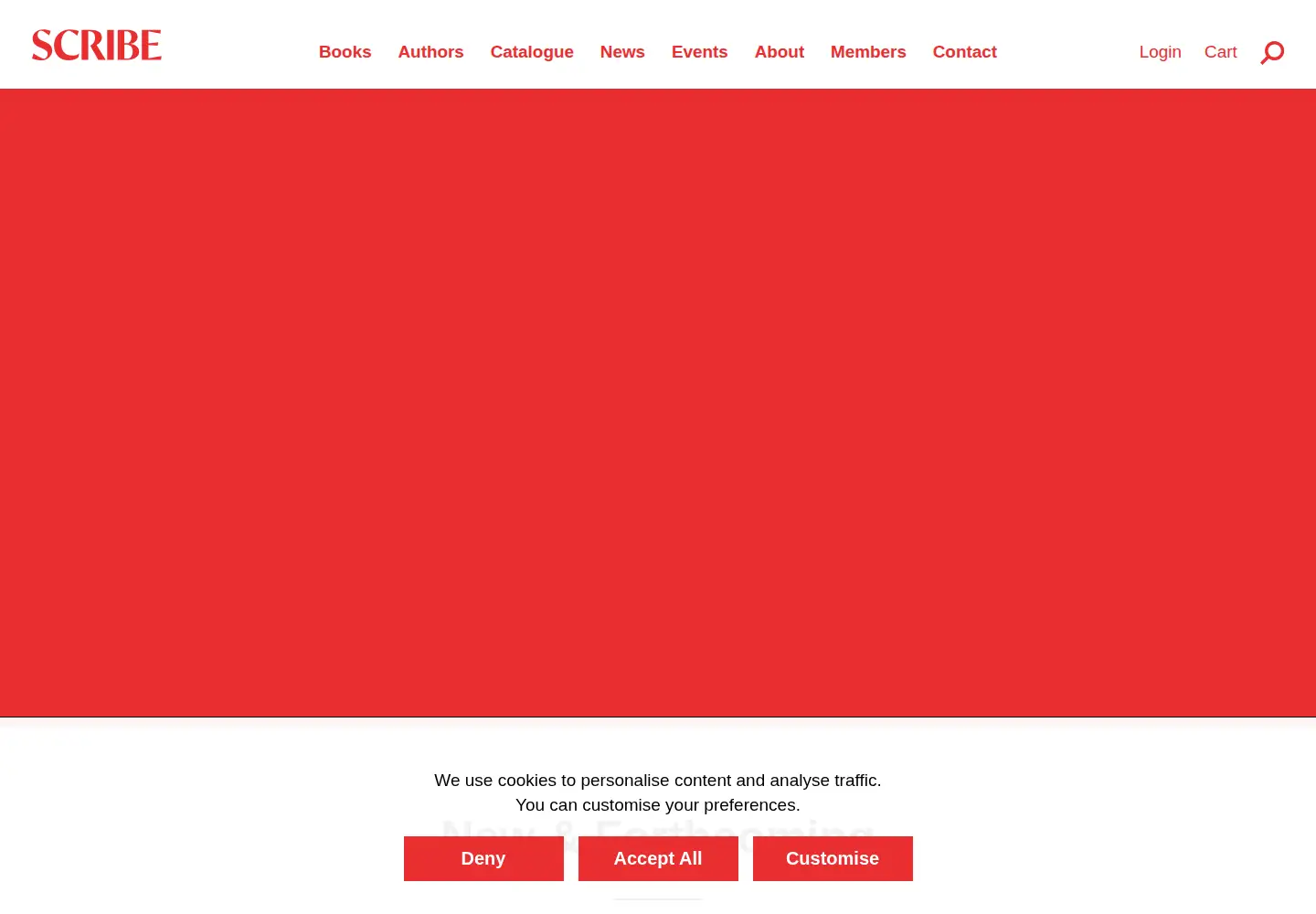 Captured homepage of scribepublications.co.uk in the current scan