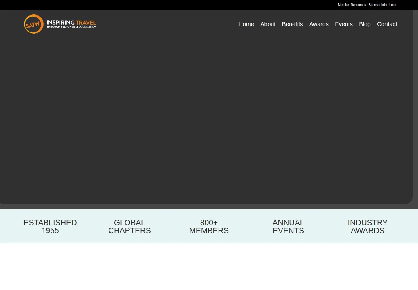 Captured homepage of satw.org in the current scan