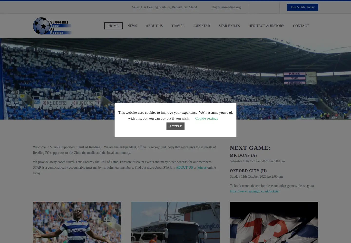 Screenshot of star-reading.org