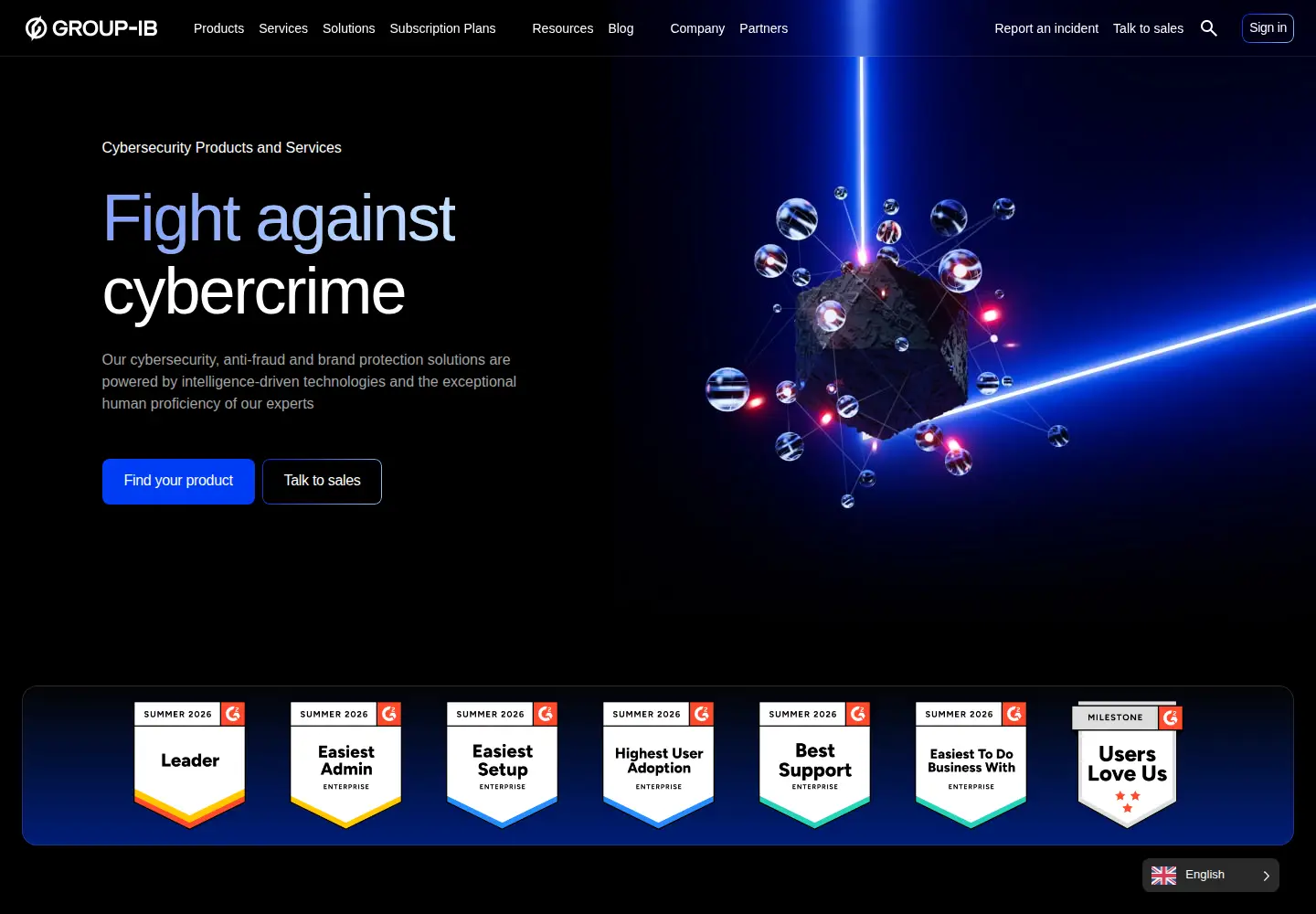 Captured homepage of group-ib.ru in the current scan