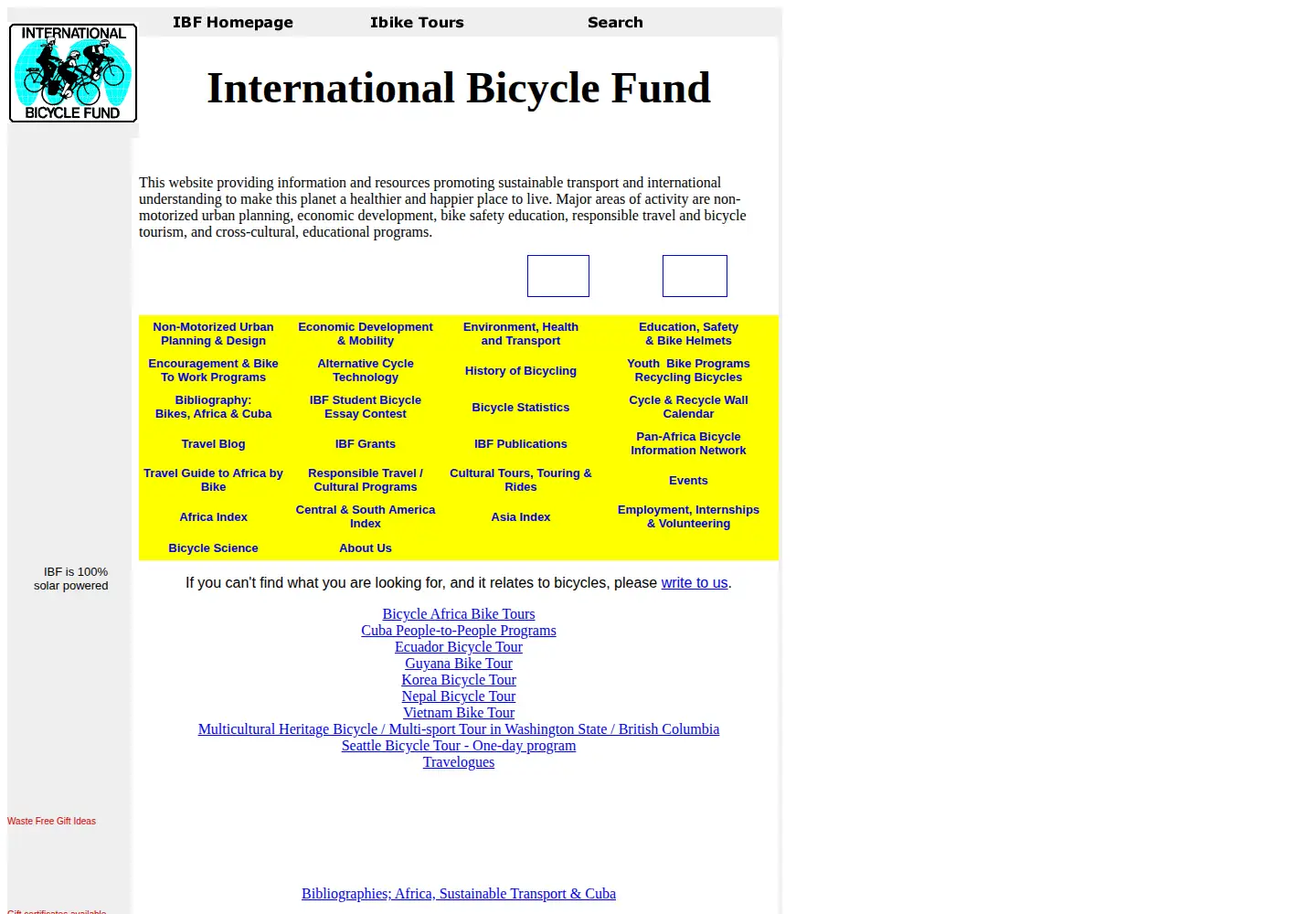 Screenshot of ibike.org