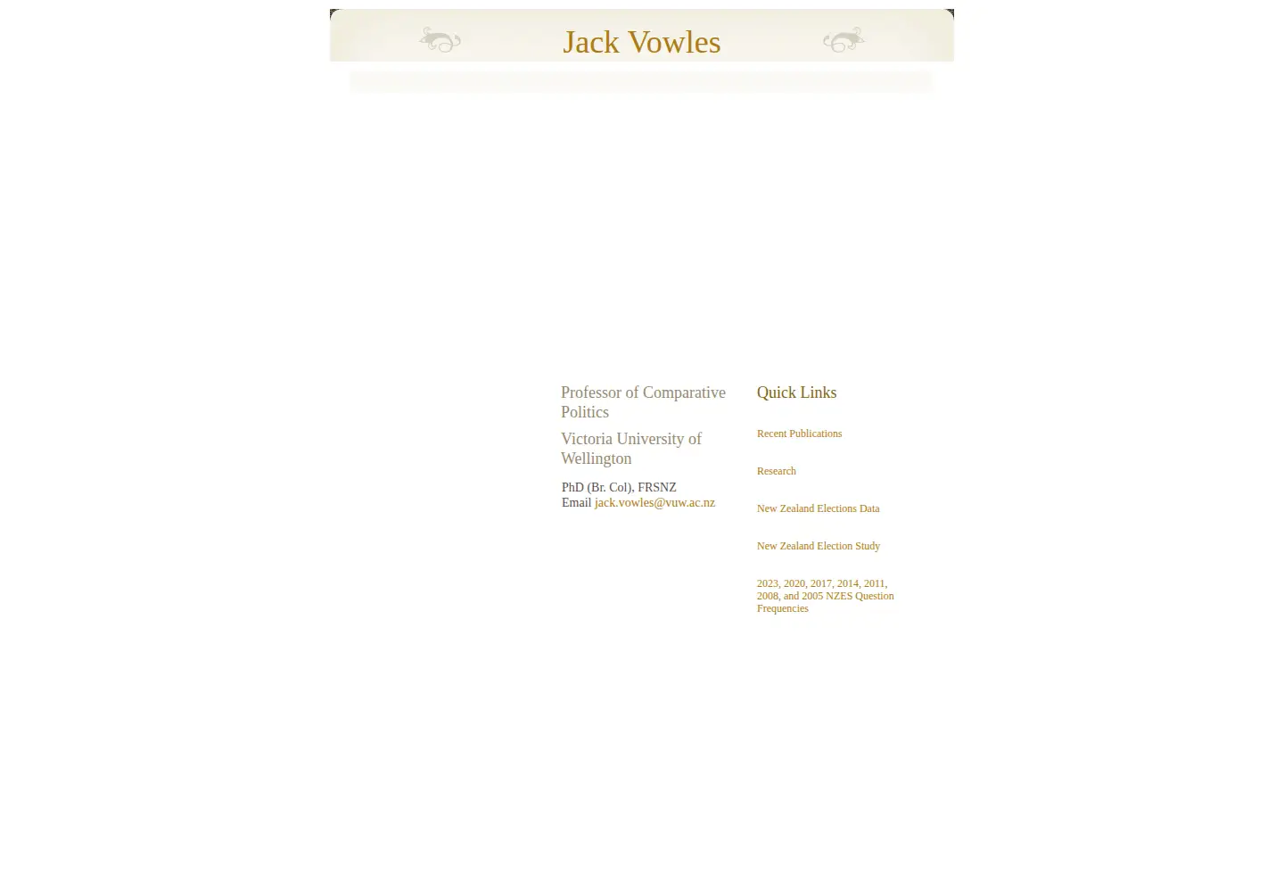 Screenshot of jackvowles.com