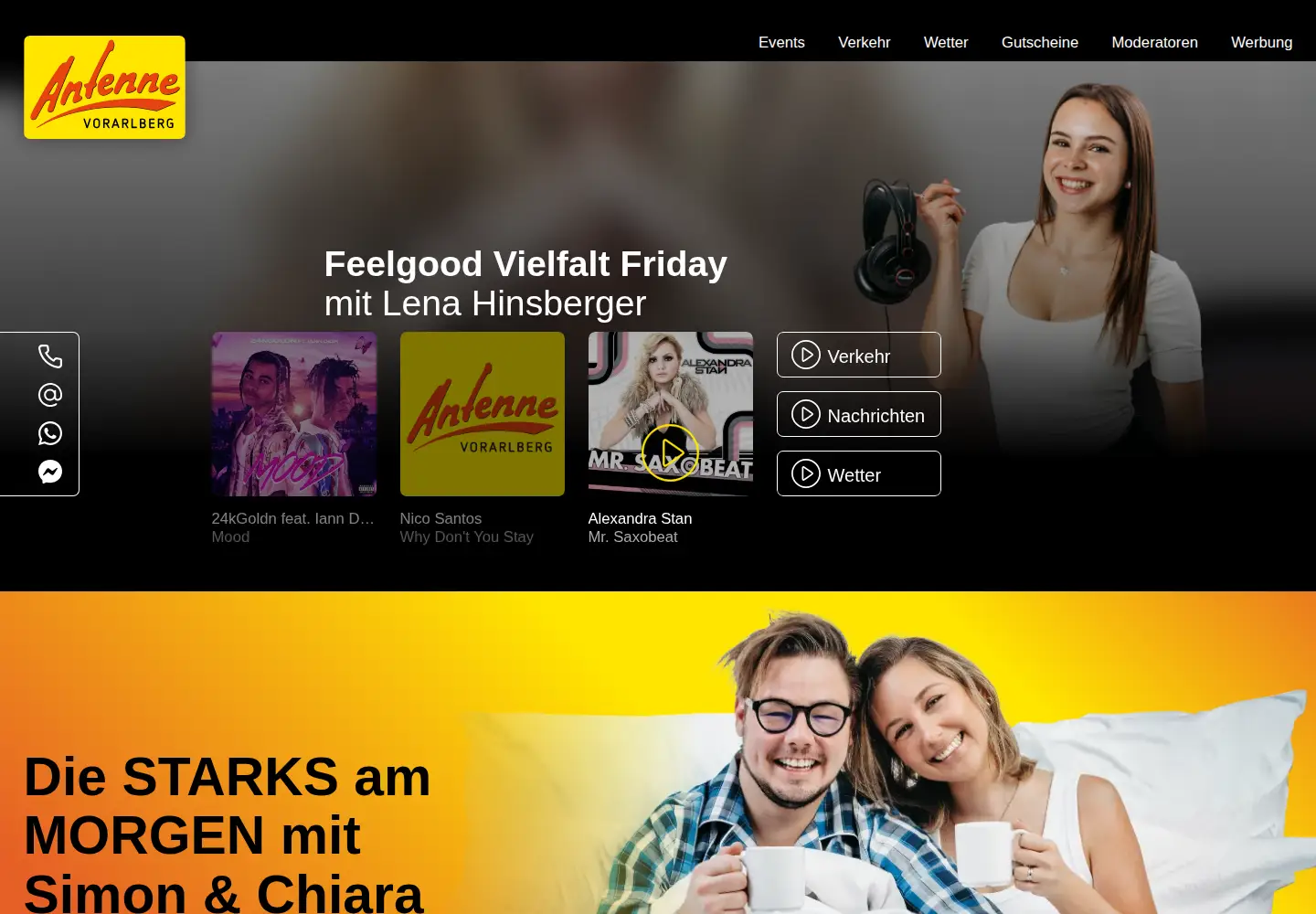 Screenshot of antennevorarlberg.at