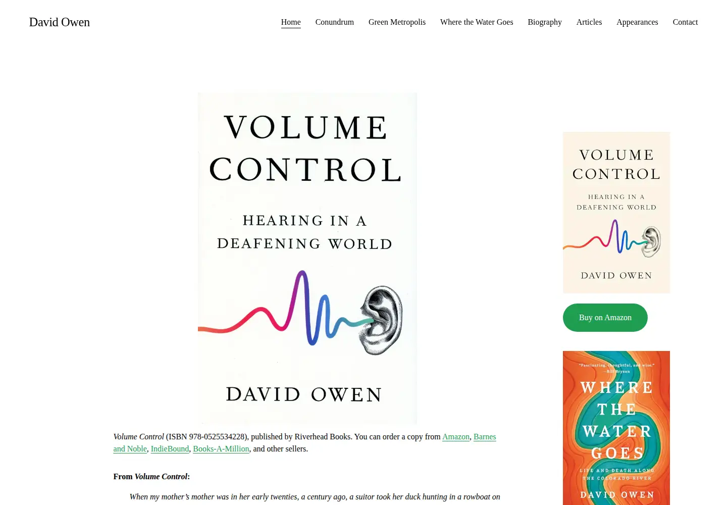 Screenshot of davidowen.net