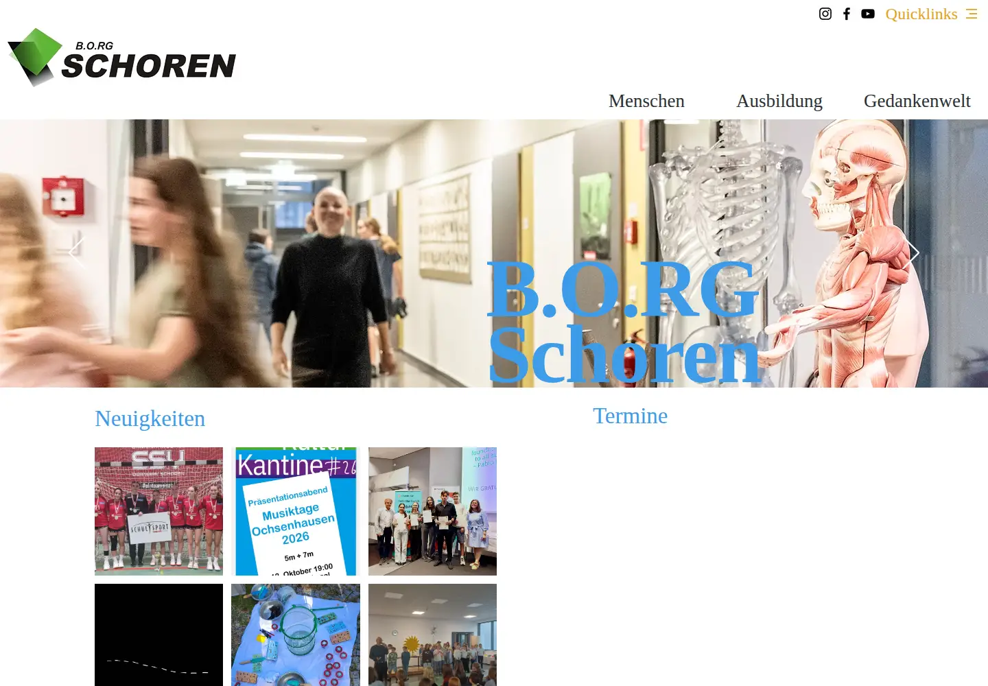 Captured homepage of brg-schoren.ac.at in the current scan
