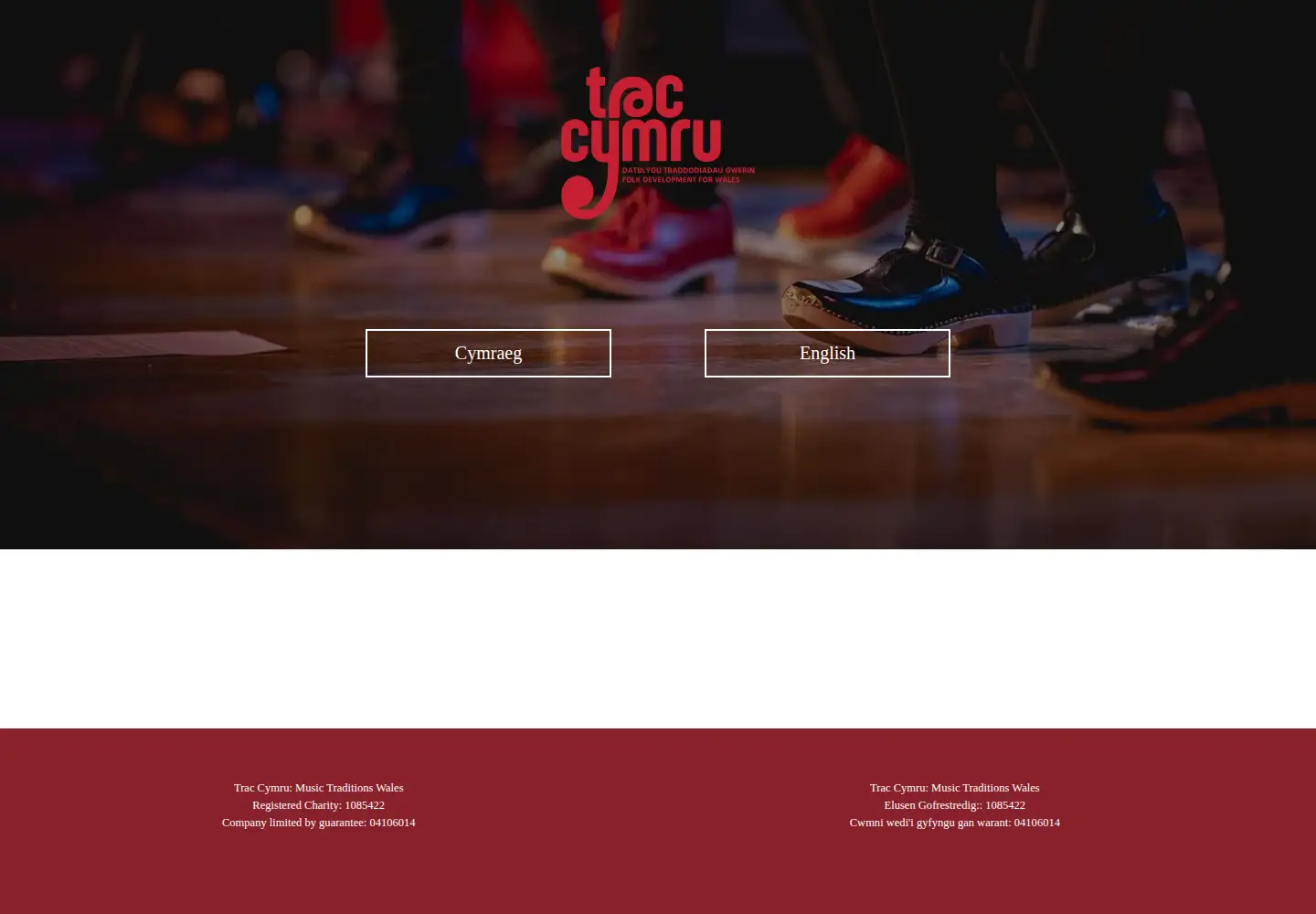 Screenshot of trac.cymru
