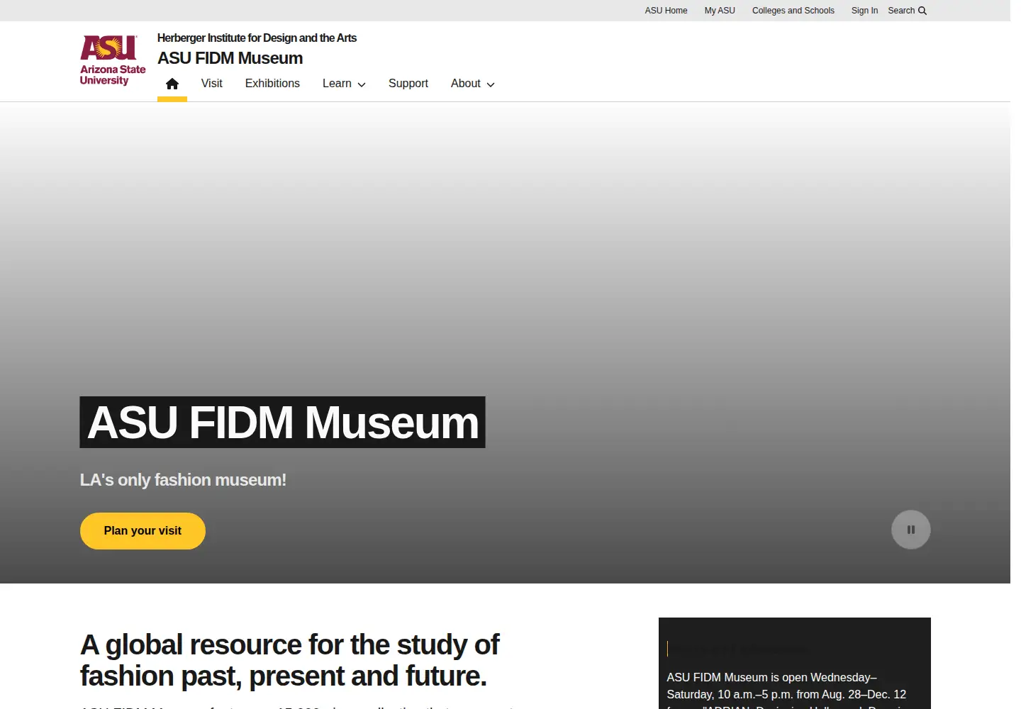 Screenshot of fidmmuseum.org