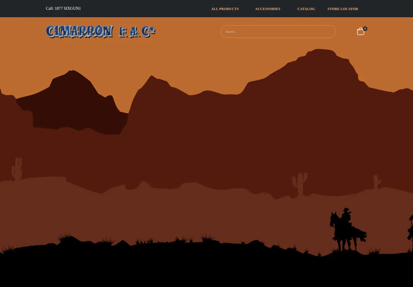 Screenshot of cimarron-firearms.com
