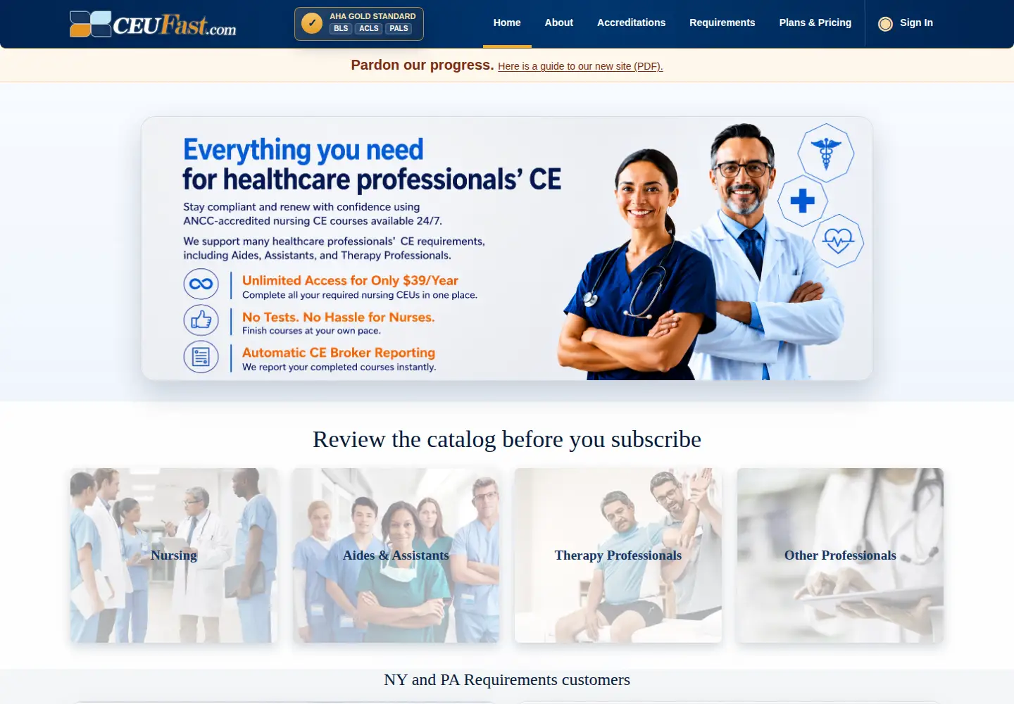 Screenshot of ceufast.com