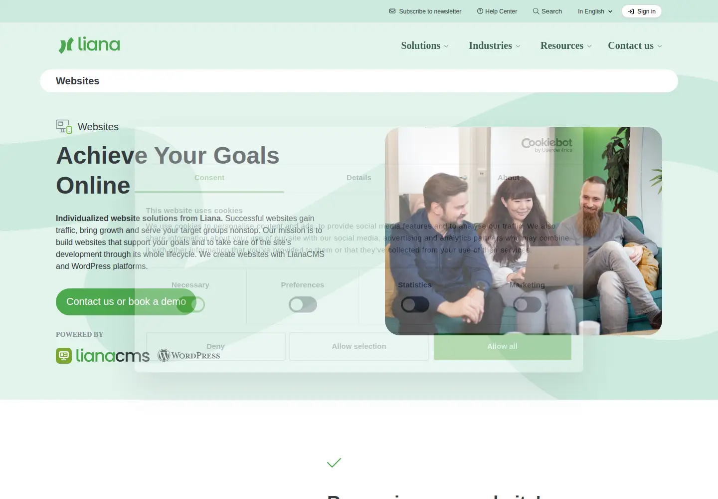 Captured homepage of sivuviidakko.fi in the current scan