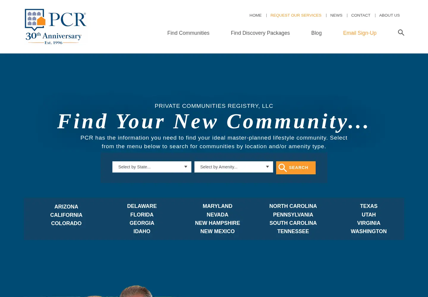 Screenshot of privatecommunities.com