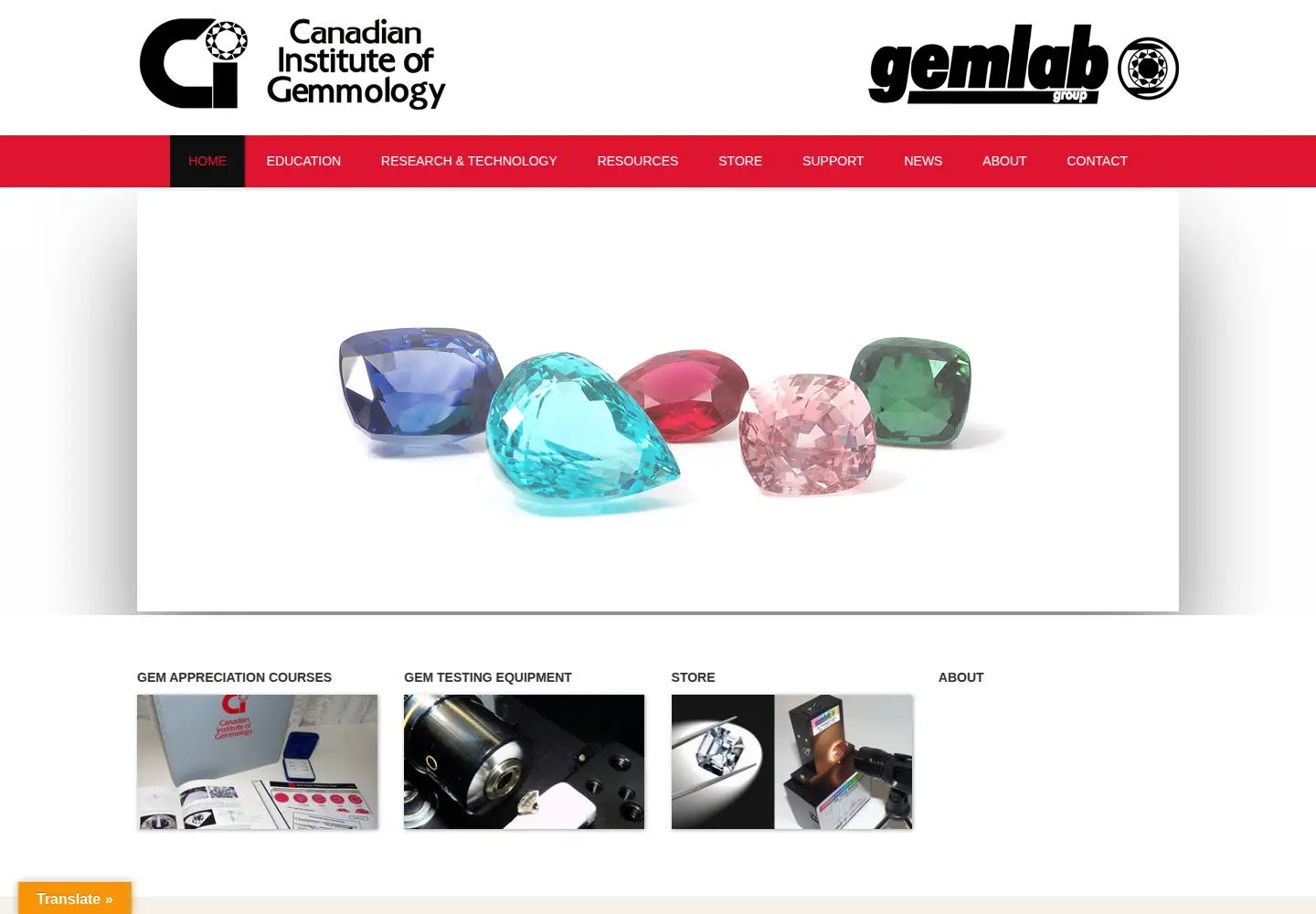 Screenshot of cigem.ca