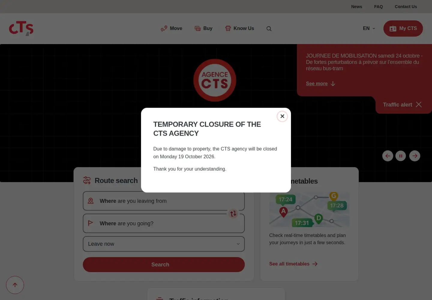 Screenshot of cts-strasbourg.fr
