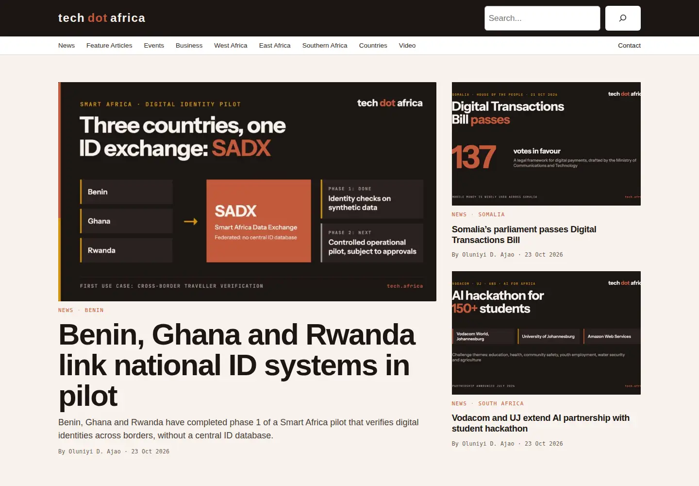 Screenshot of tech.africa