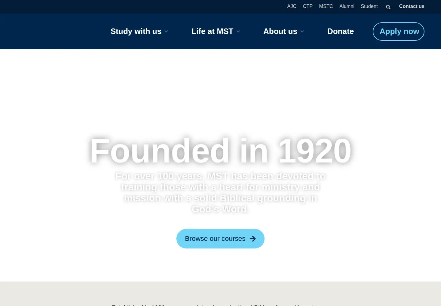 Screenshot of mst.edu.au