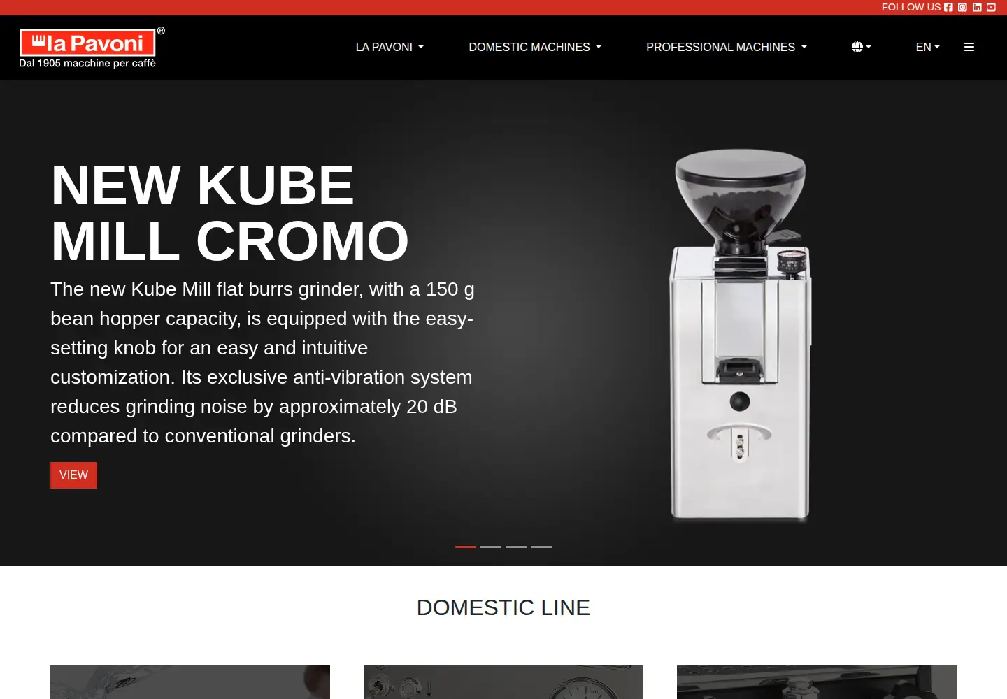 Screenshot of lapavoni.com
