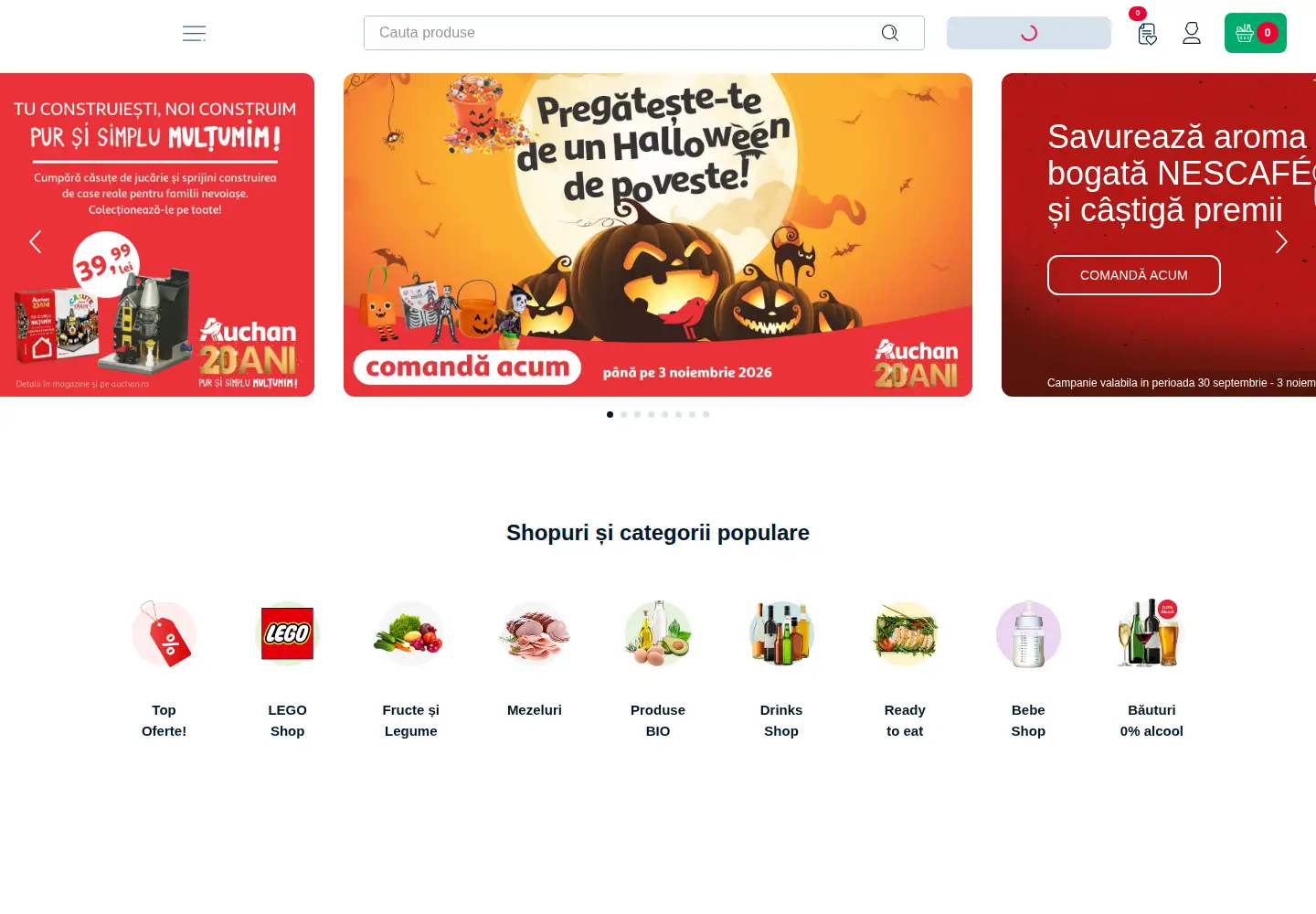Screenshot of auchan.ro