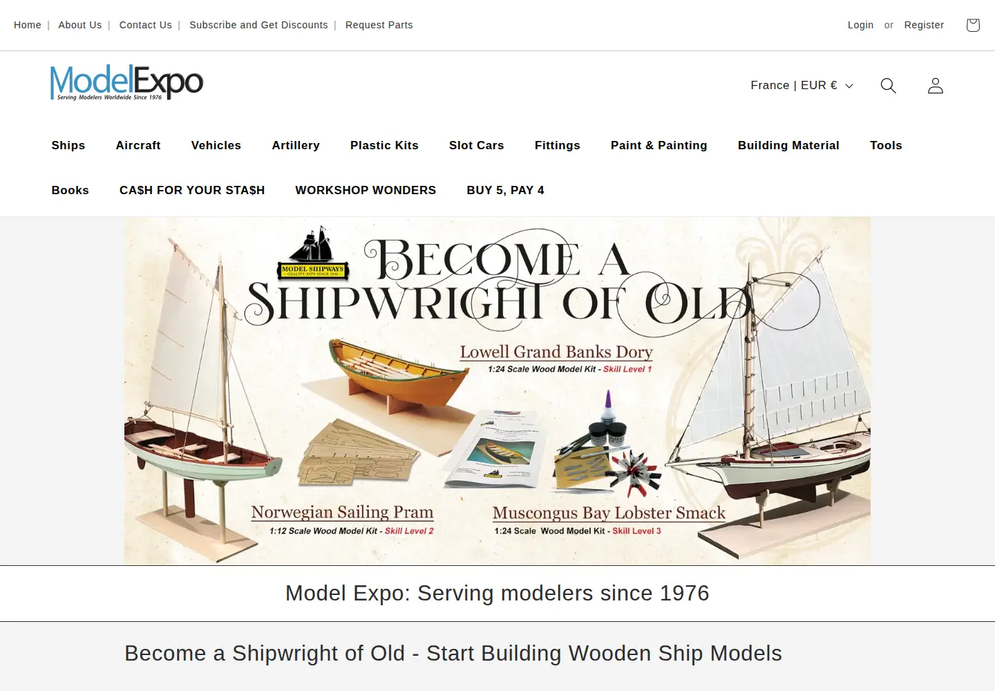 Screenshot of modelexpo-online.com
