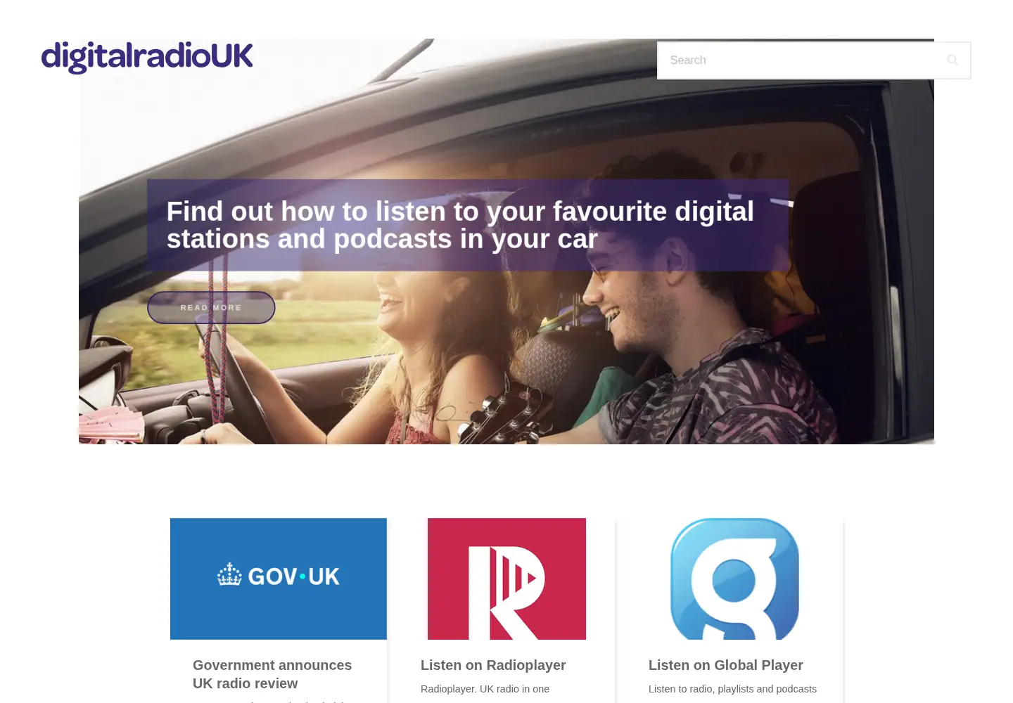 Screenshot of getdigitalradio.com