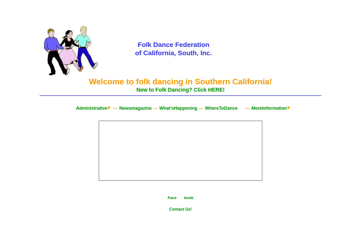 Screenshot of socalfolkdance.org