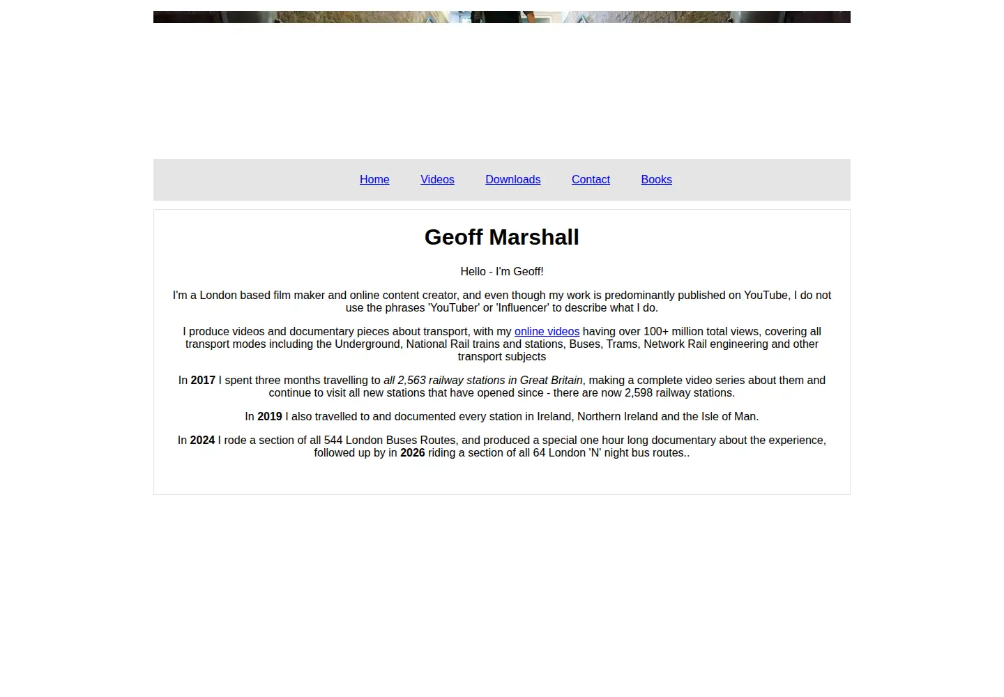 Screenshot of geofftech.co.uk