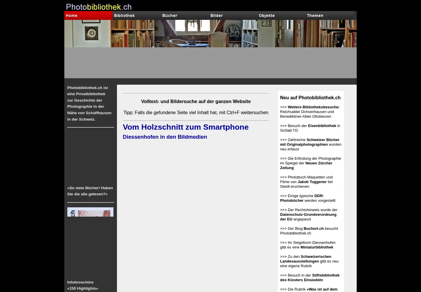Screenshot of photobibliothek.ch
