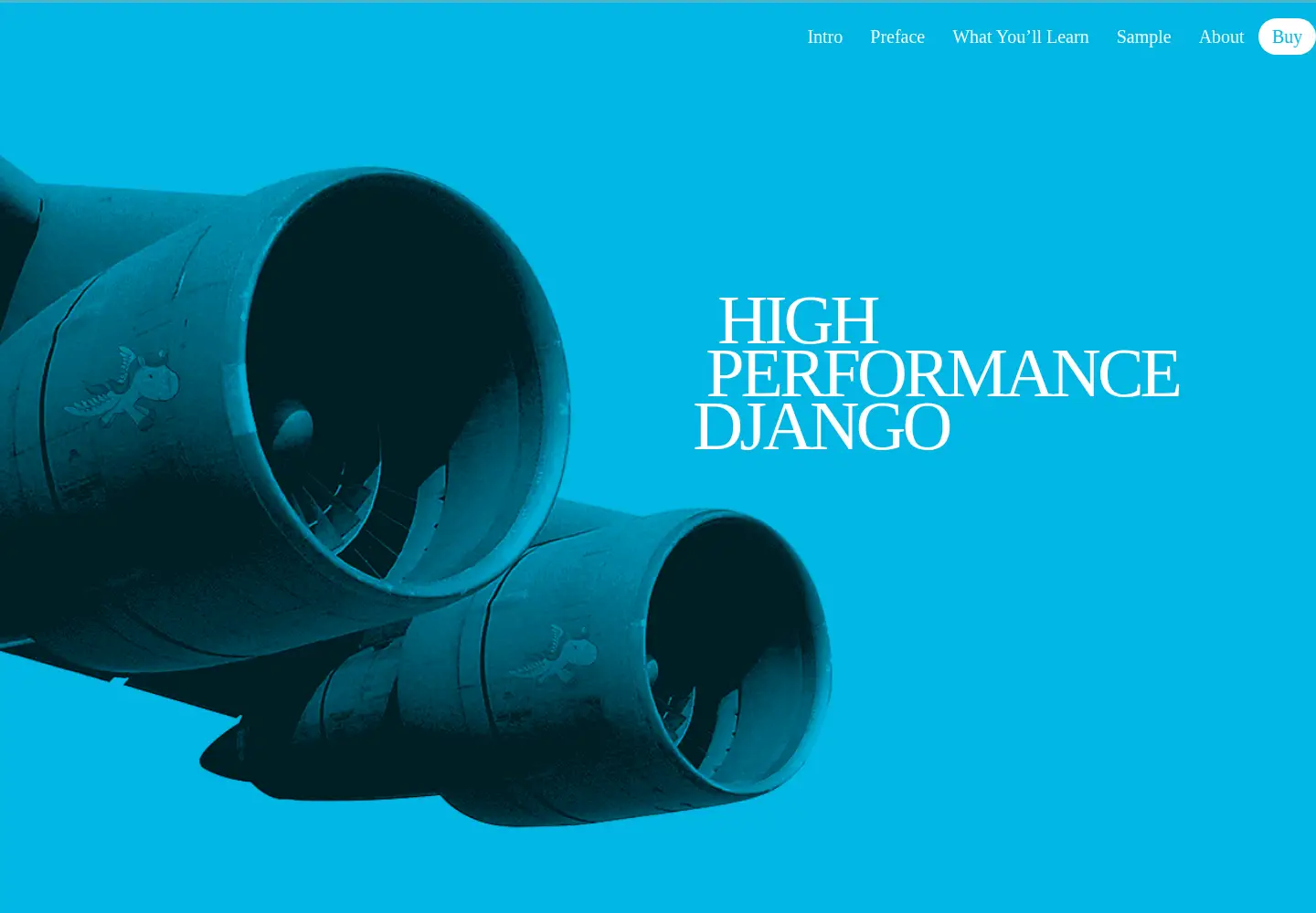 Captured homepage of highperformancedjango.com in the current scan
