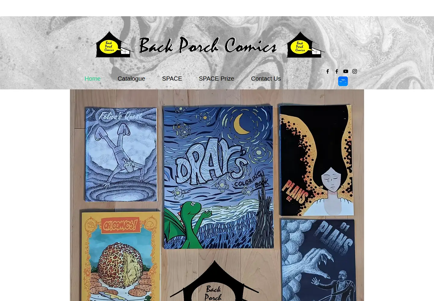 Screenshot of backporchcomics.com