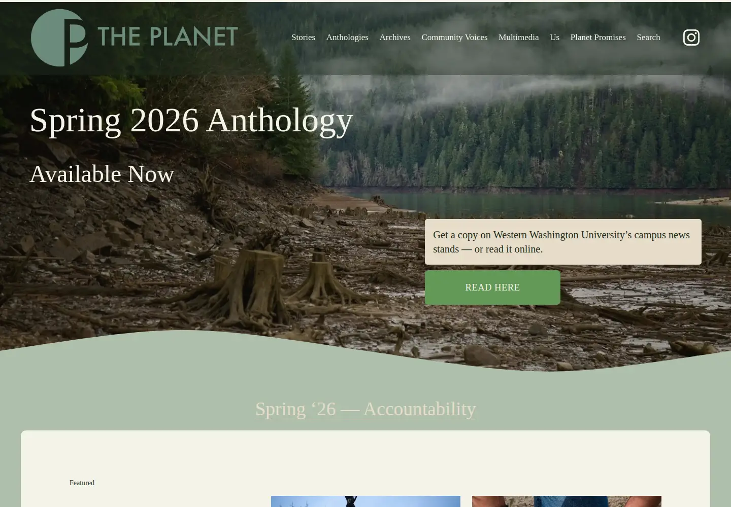 Screenshot of theplanetmagazine.net