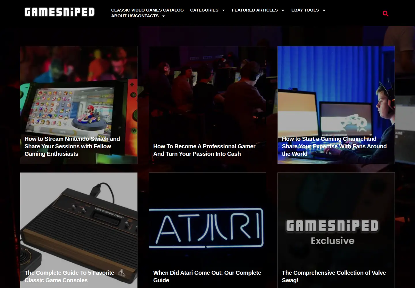 Screenshot of gamesniped.com